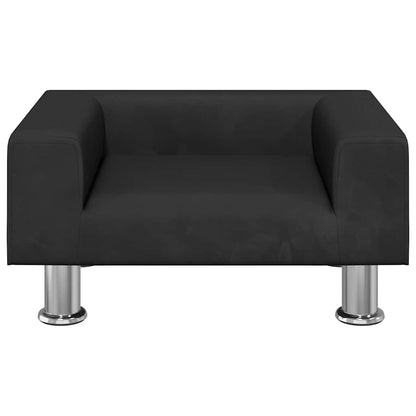 Lettino per Cani Nero 50x40x26,5 cm in Velluto - homemem39
