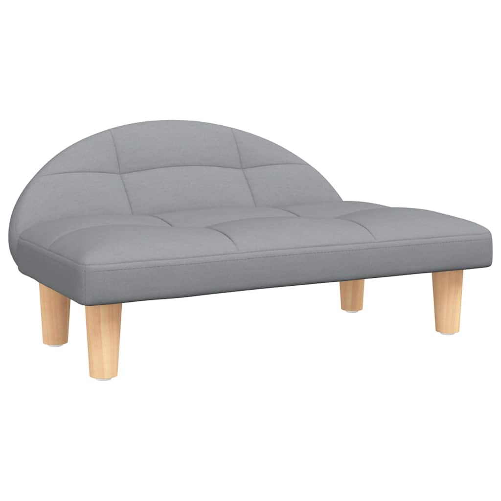 Lettino per Cani Grigio Chiaro 70x52x30 cm in Tessuto - homemem39