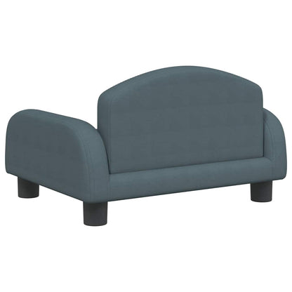 Lettino per Cani Grigio Scuro 50x40x30 cm in Tessuto | homemem39