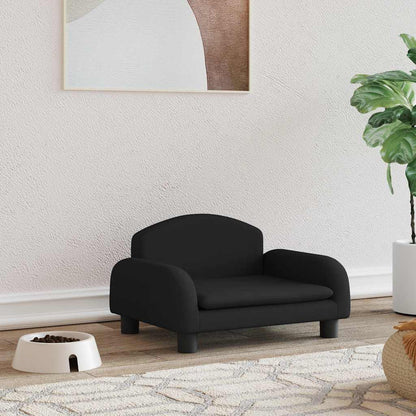 Lettino per Cani Nero 50x40x30 cm in Tessuto | homemem39
