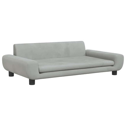 Lettino per Cani Grigio Chiaro 100x54x33 cm in Velluto | homemem39