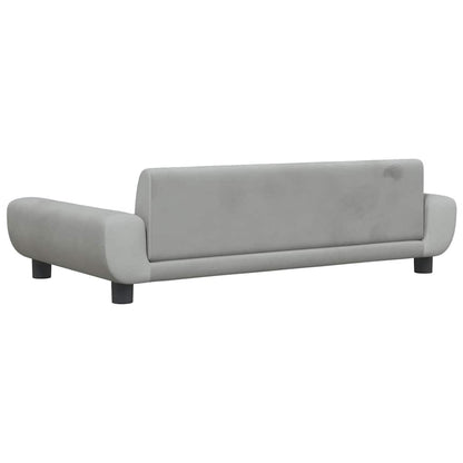 Lettino per Cani Grigio Chiaro 100x54x33 cm in Velluto | homemem39