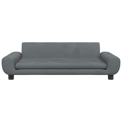 Lettino per Cani Grigio Scuro 100x54x33 cm in Velluto | homemem39