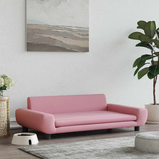 Lettino per Cani Rosa 100x54x33 cm in Velluto | homemem39