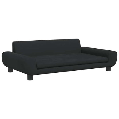 Lettino per Cani Nero 100x54x33 cm in Velluto | homemem39