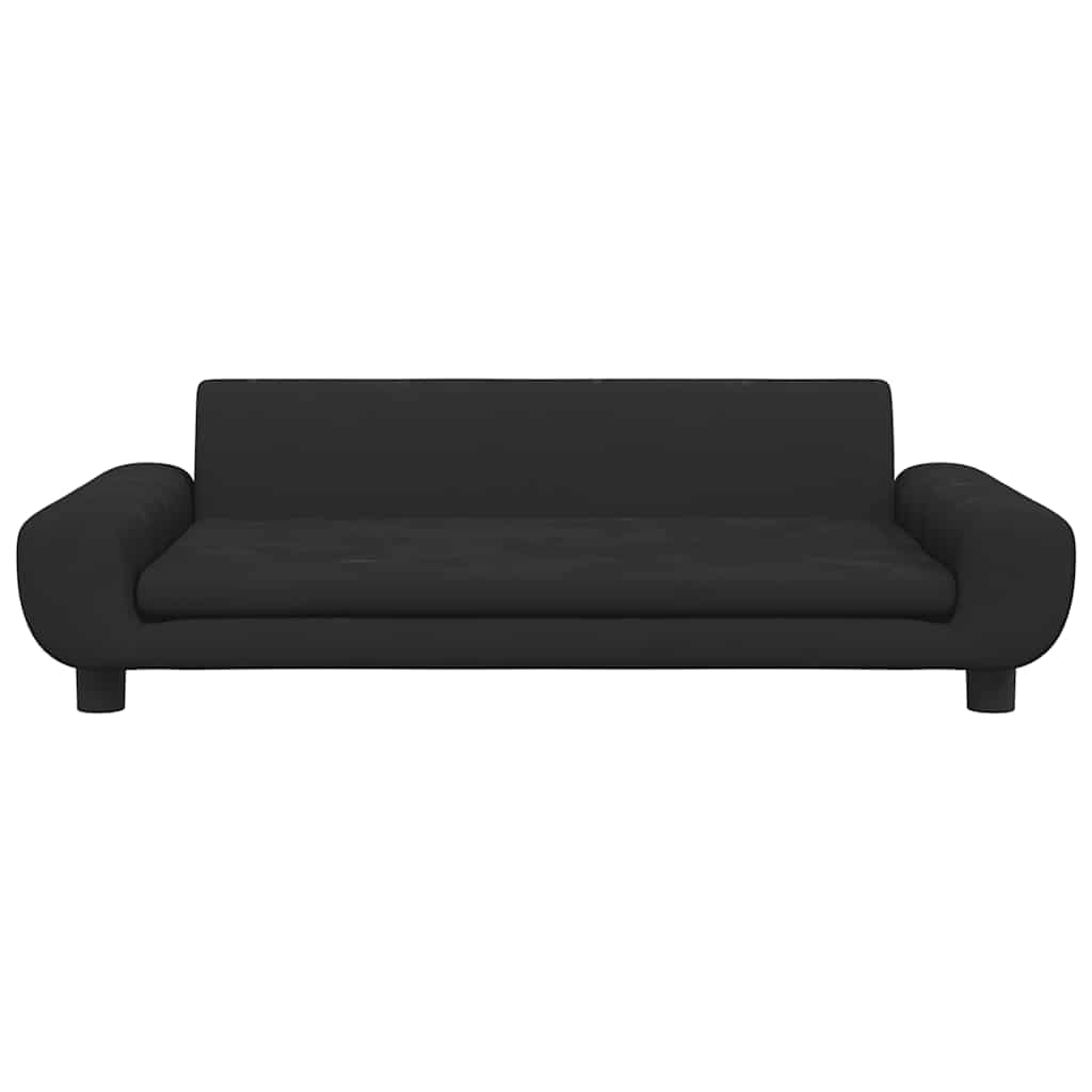 Lettino per Cani Nero 100x54x33 cm in Velluto | homemem39