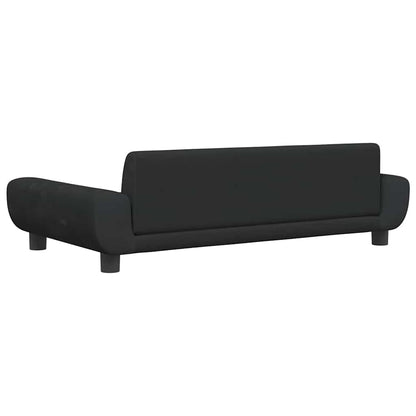 Lettino per Cani Nero 100x54x33 cm in Velluto | homemem39