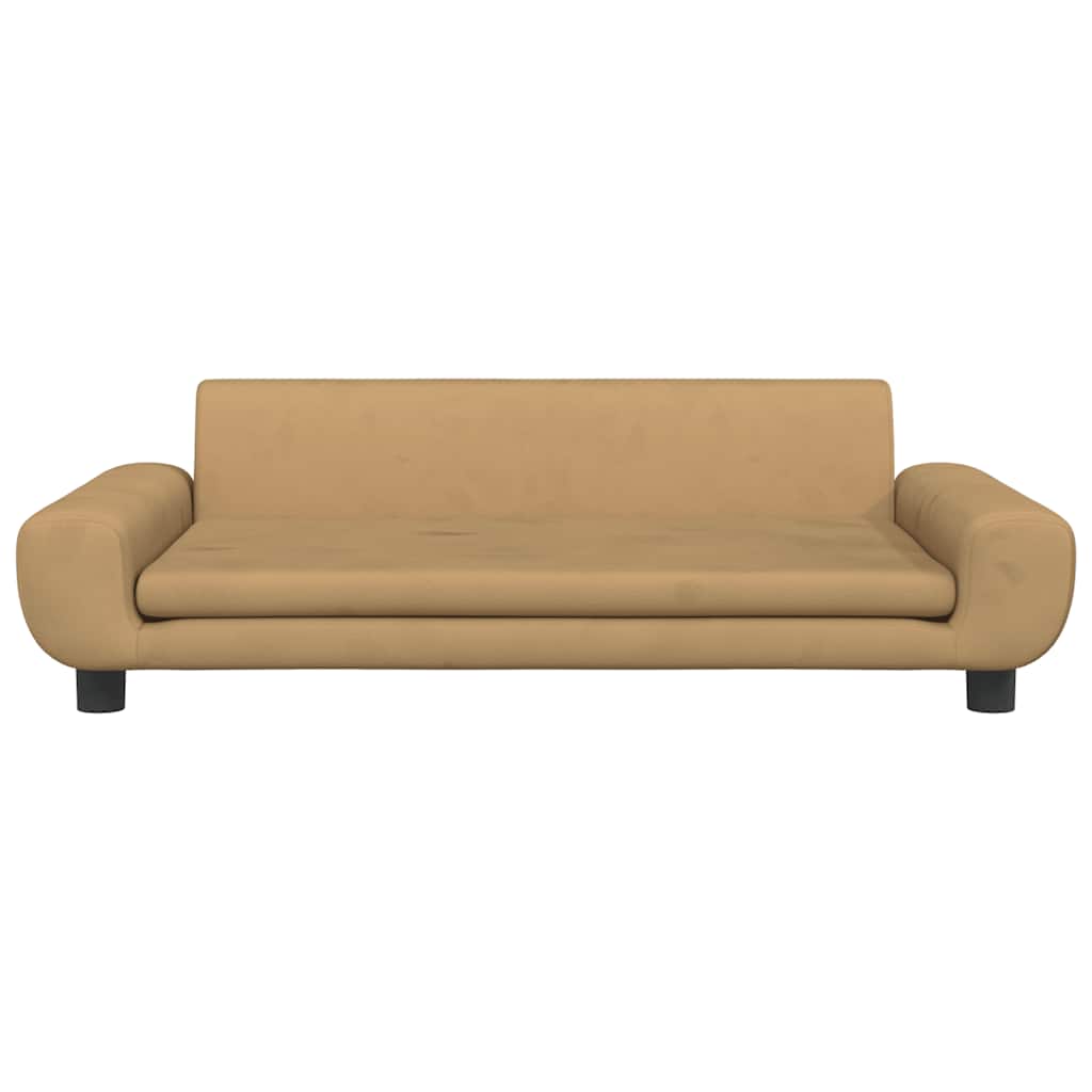 Lettino per Cani Marrone 100x54x33 cm in Velluto | homemem39