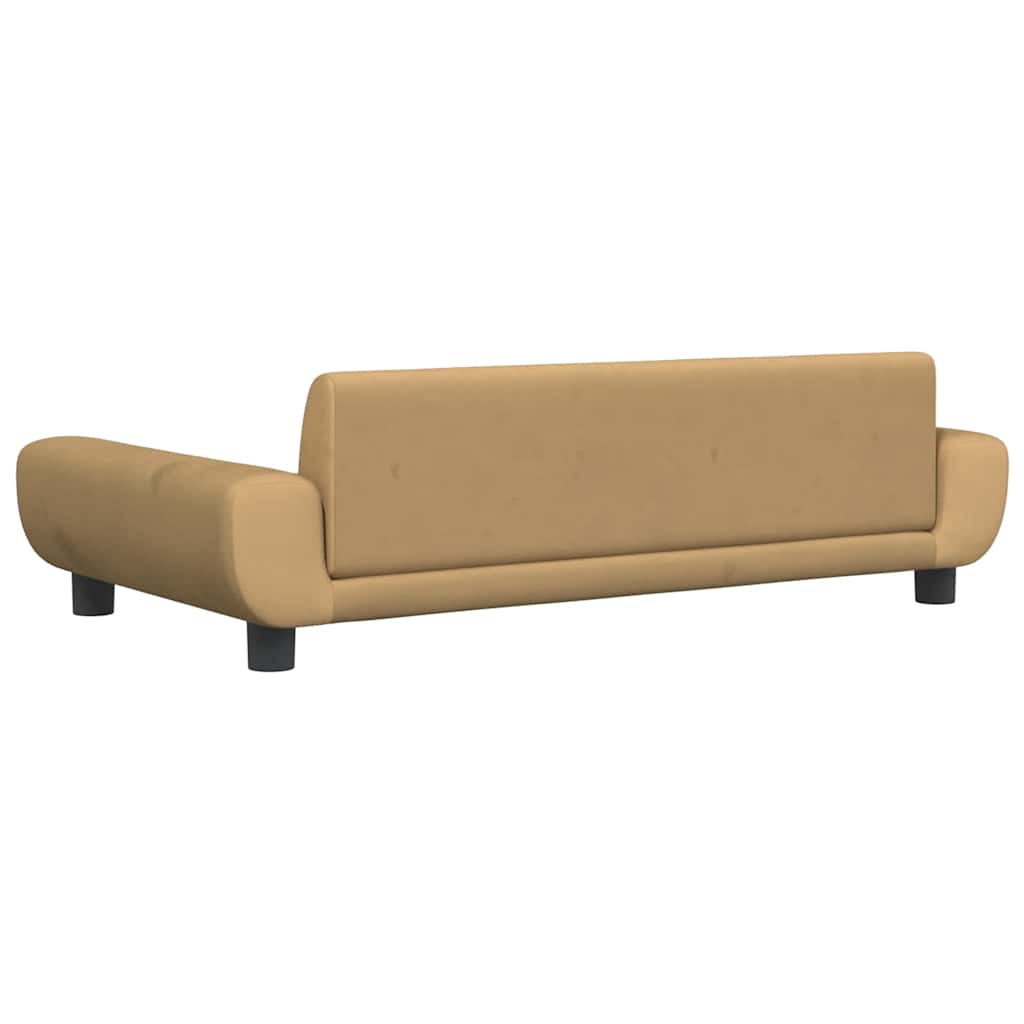 Lettino per Cani Marrone 100x54x33 cm in Velluto | homemem39
