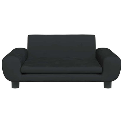 Lettino per Cani Nero 70x45x33 cm in Velluto | homemem39