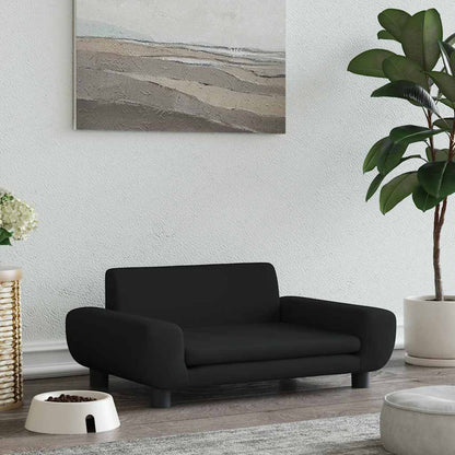 Lettino per Cani Nero 70x45x33 cm in Velluto | homemem39