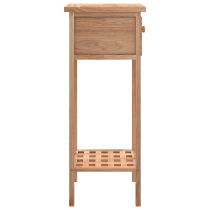 Tavolino con Cassetto 25x25x60 cm Legno Massello di Noce | homemem39