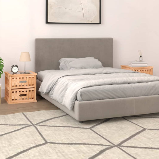 Comodini 2 pz 34x34x34 cm in Legno Massello di Noce - homemem39