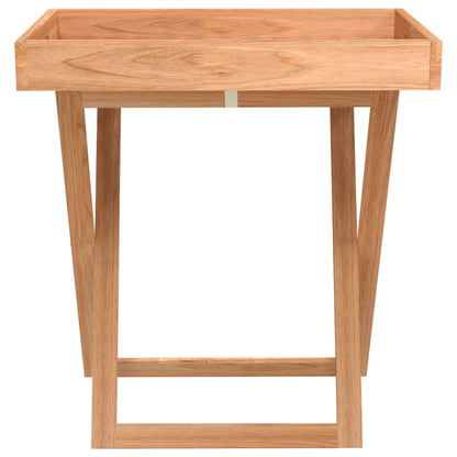 Tavolo a Vassoio Pieghevole 52x36x56,5cm Legno Massello di Noce - homemem39