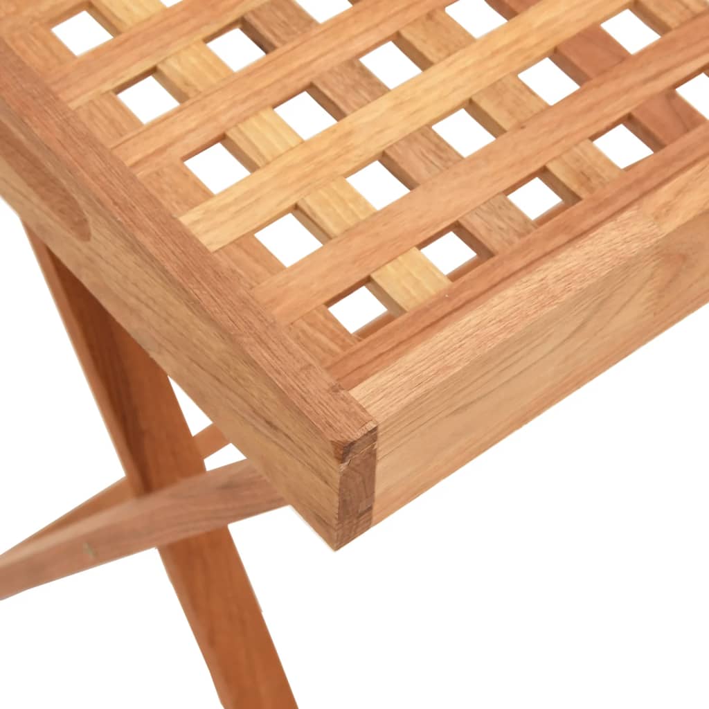 Tavolo a Vassoio Pieghevole 52x36x56,5cm Legno Massello di Noce - homemem39