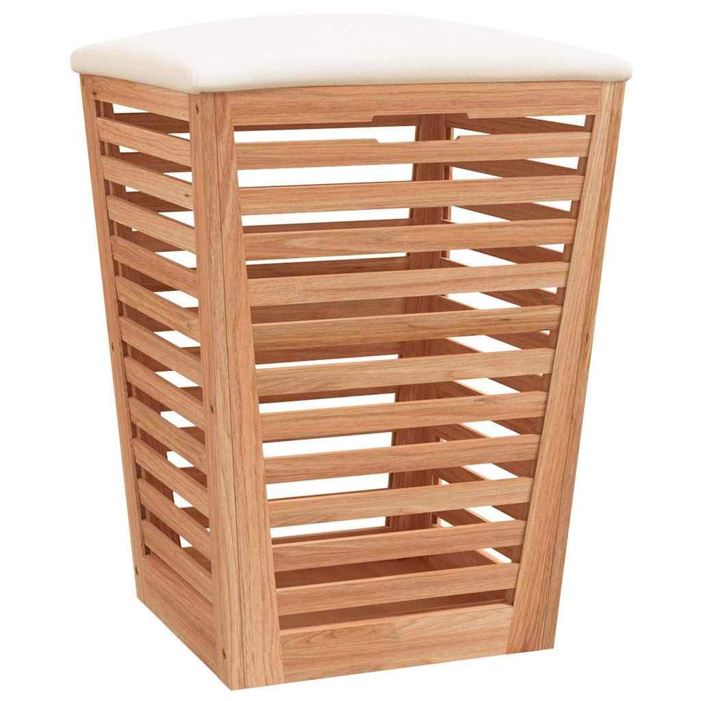 Sgabello da Bagno 40,5x40,5x56 cm in Legno Massello di Noce | homemem39