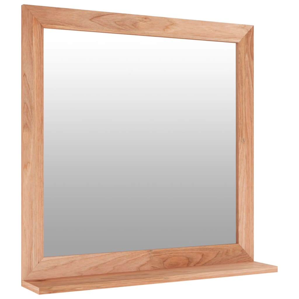 Specchio da Parete 55x55 cm in Legno Massello di Noce | homemem39