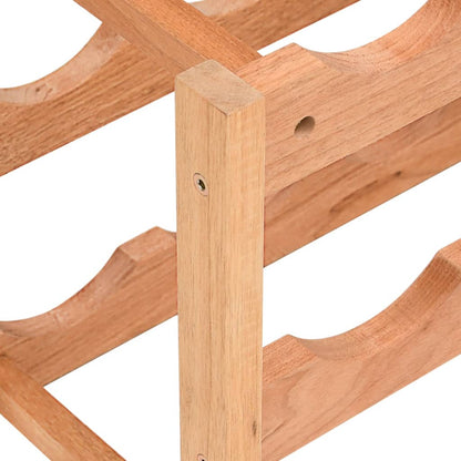 Portabottiglie per 12 Bottiglie in Legno Massello di Noce