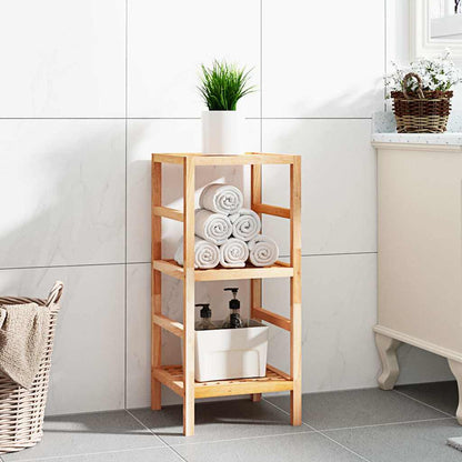 Scaffale da Bagno 35,5x35,5x79 cm in Legno Massello di Noce | homemem39