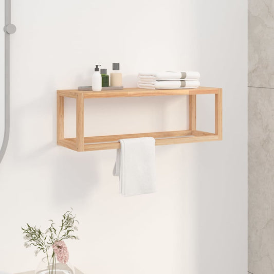 Portasciugamani 60x20x20 cm in Legno Massello di Noce - homemem39