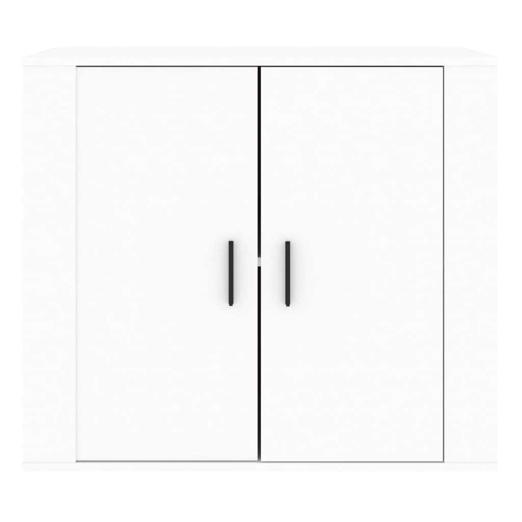 Credenza Bianca 80x33x70 cm in Legno Multistrato - homemem39