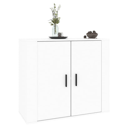 Credenza Bianca 80x33x70 cm in Legno Multistrato - homemem39