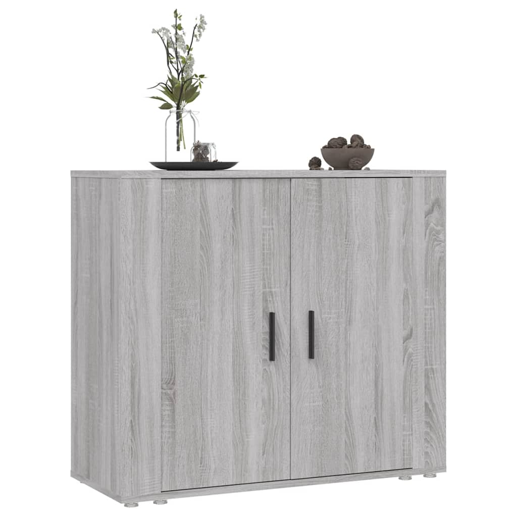 Credenza Grigio Sonoma 80x33x70 cm in Legno Multistrato - homemem39