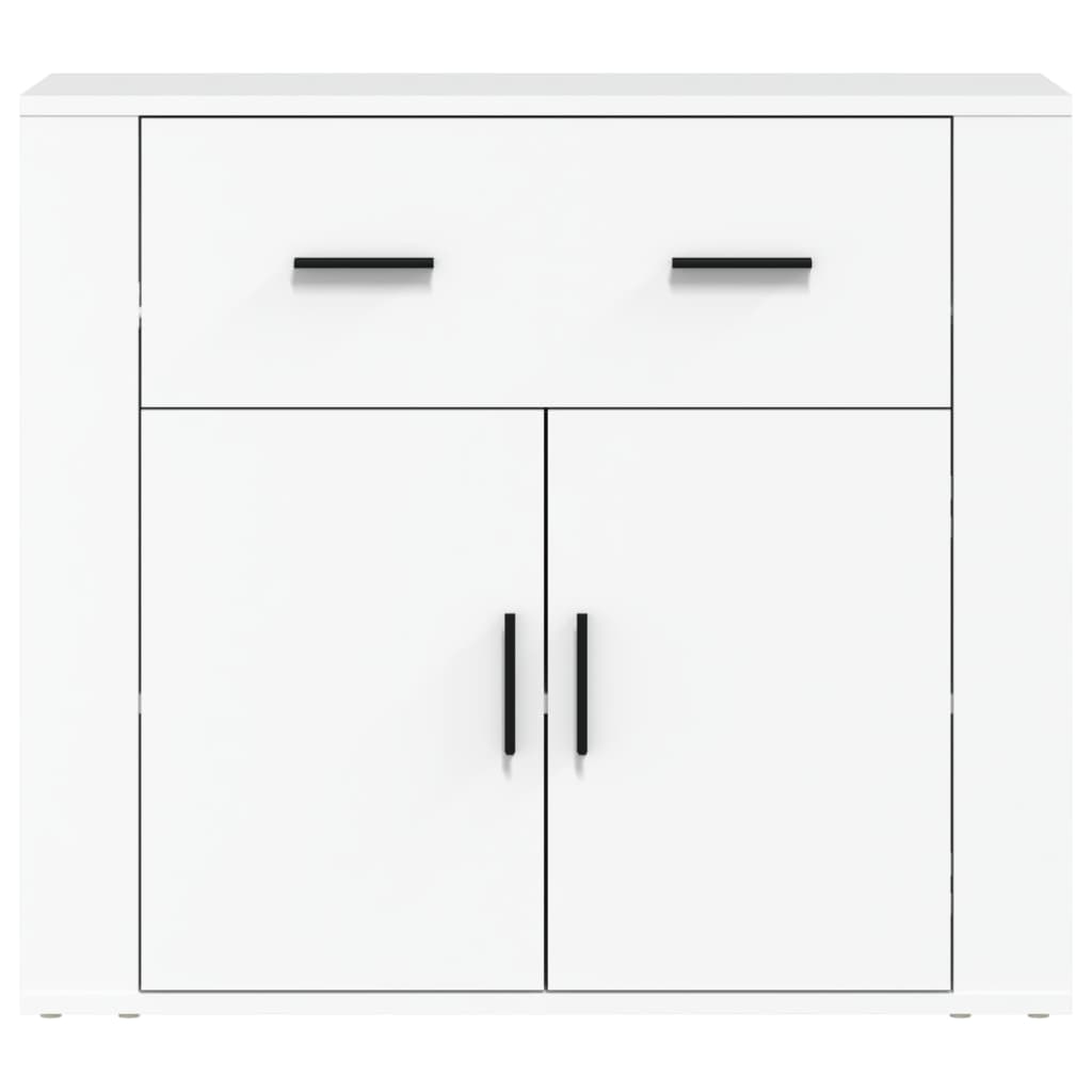 Credenza Bianca 80x33x70 cm in Legno Multistrato - homemem39