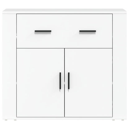 Credenza Bianca 80x33x70 cm in Legno Multistrato - homemem39