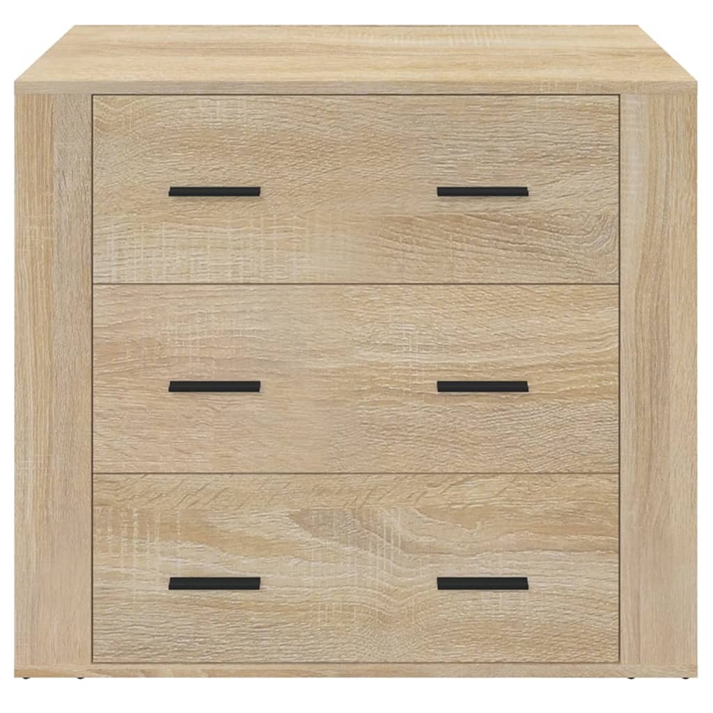Credenza Rovere Sonoma 80x33x70 cm in Legno Multistrato | homemem39