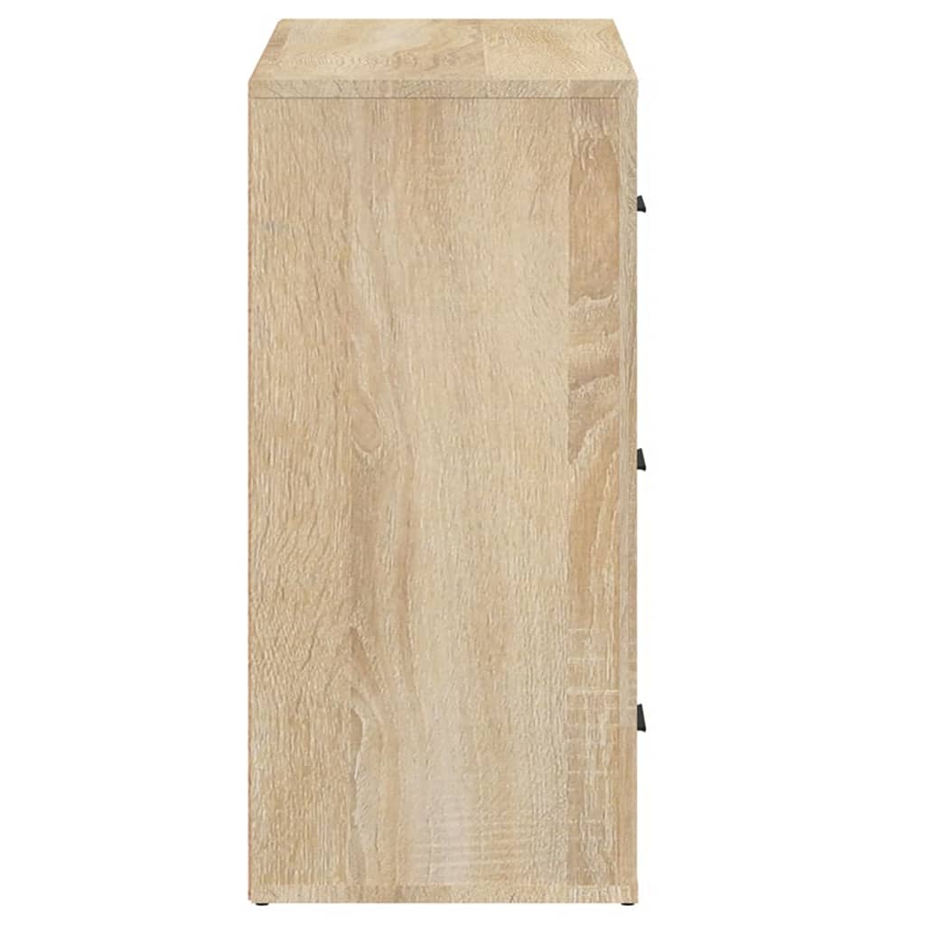 Credenza Rovere Sonoma 80x33x70 cm in Legno Multistrato | homemem39