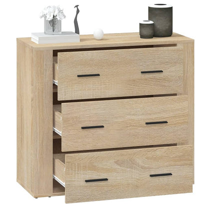 Credenza Rovere Sonoma 80x33x70 cm in Legno Multistrato | homemem39