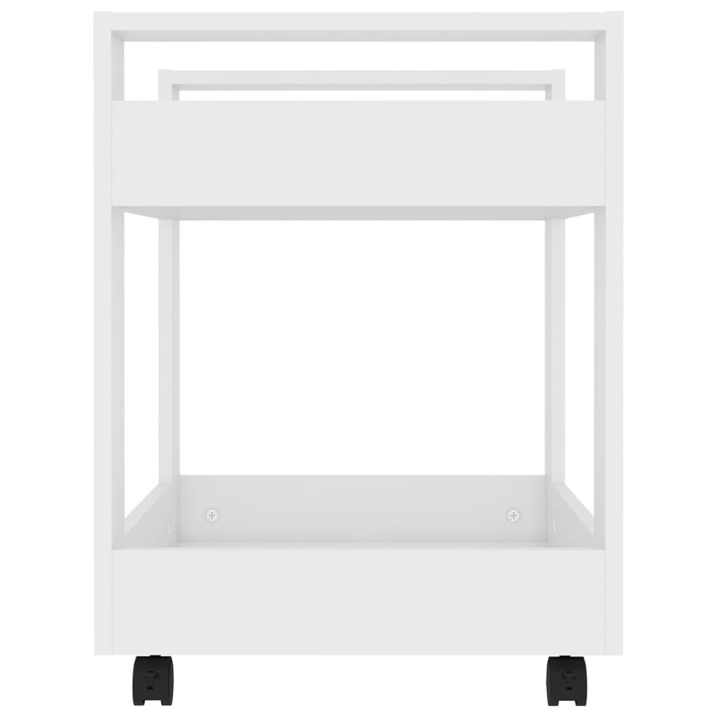 Carrello per Scrivania bianco 60x45x60 cm in Legno Multistrato - homemem39