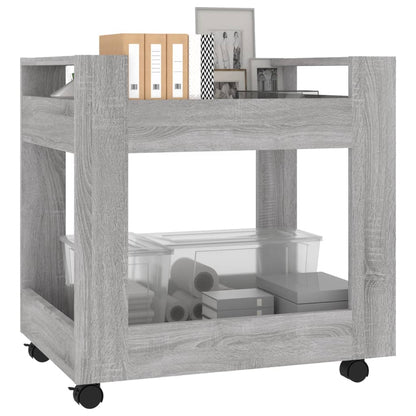 Carrello Scrivania Grigio Sonoma 60x45x60 cm Legno Multistrato - homemem39