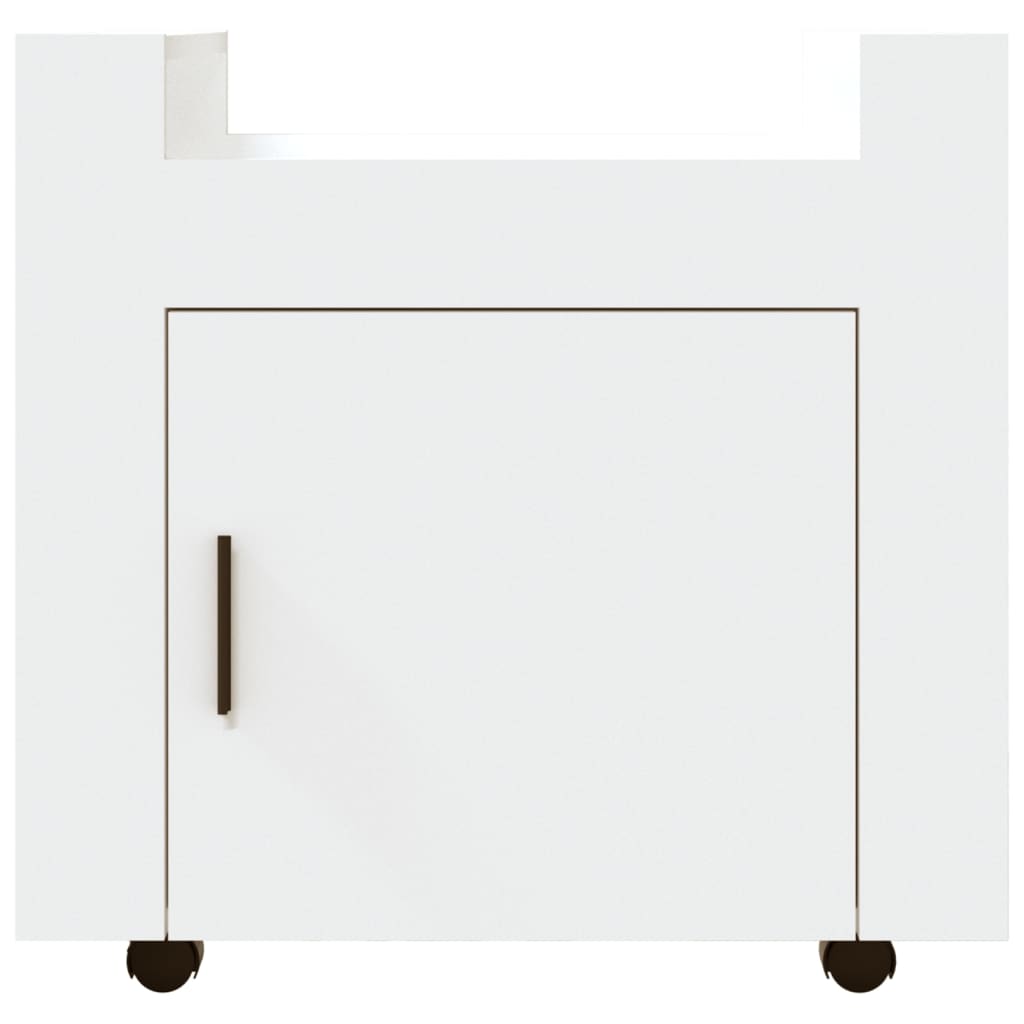 Carrello per Scrivania bianco 60x45x60 cm in Legno Multistrato - homemem39