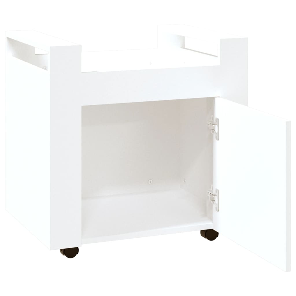 Carrello per Scrivania bianco 60x45x60 cm in Legno Multistrato - homemem39