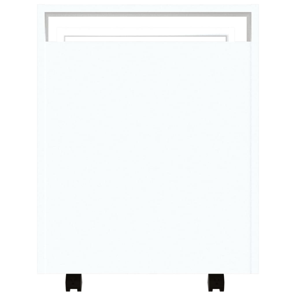 Carrello per Scrivania bianco 60x45x60 cm in Legno Multistrato - homemem39
