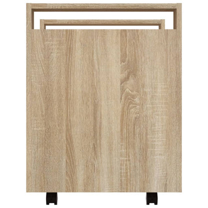 Carrello Scrivania rovere sonoma 60x45x60 cm Legno Multistrato - homemem39