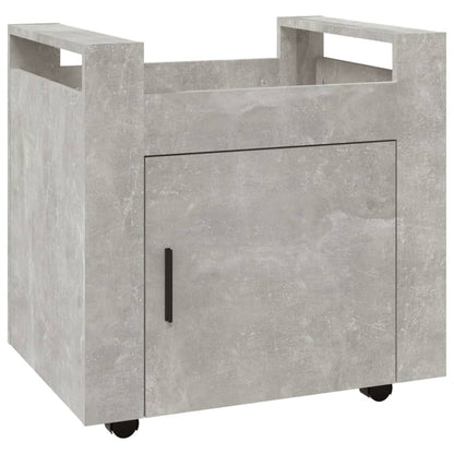 Carrello Scrivania Grigio cemento 60x45x60 cm Legno Multistrato - homemem39