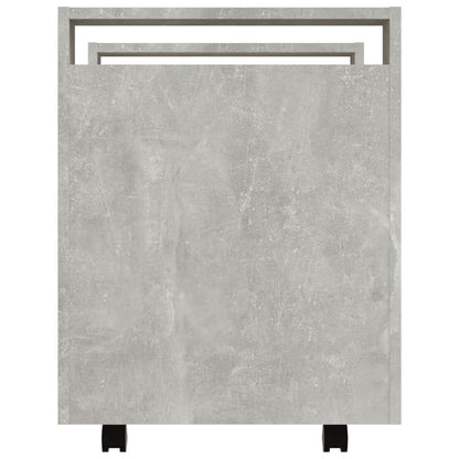Carrello Scrivania Grigio cemento 60x45x60 cm Legno Multistrato - homemem39