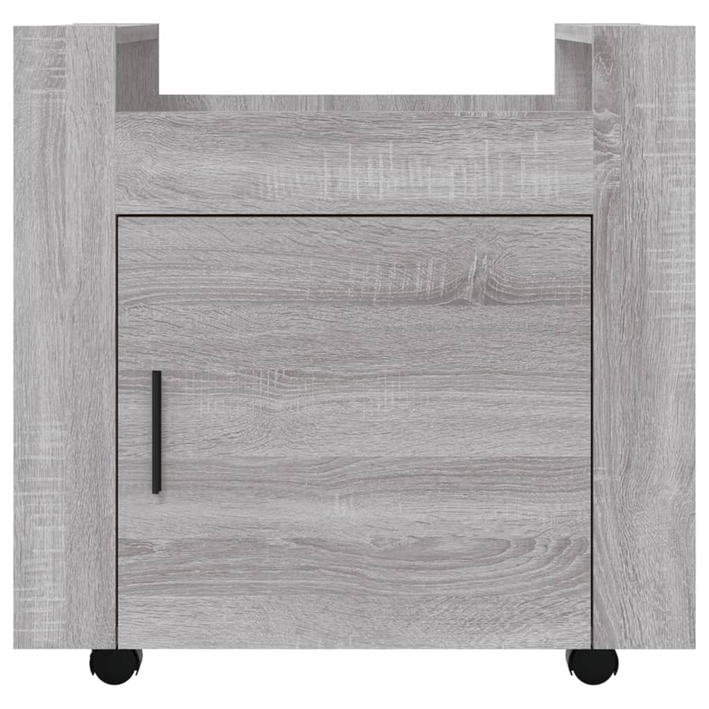 Carrello Scrivania Grigio Sonoma 60x45x60 cm Legno Multistrato - homemem39