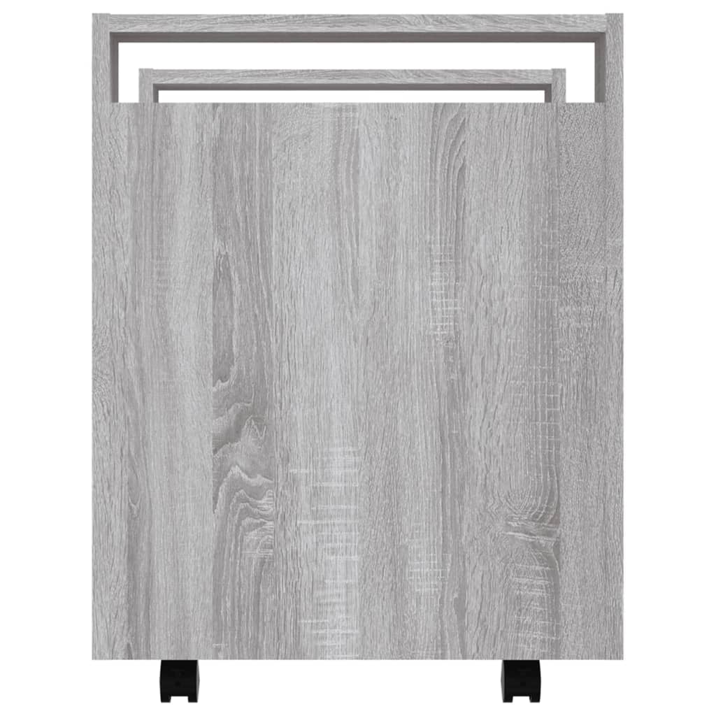 Carrello Scrivania Grigio Sonoma 60x45x60 cm Legno Multistrato - homemem39