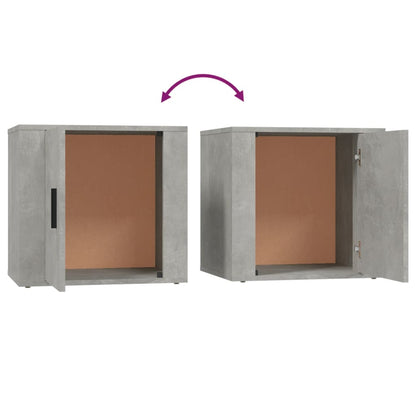 Comodini 2 pz Grigio Cemento 50x39x47 cm - homemem39