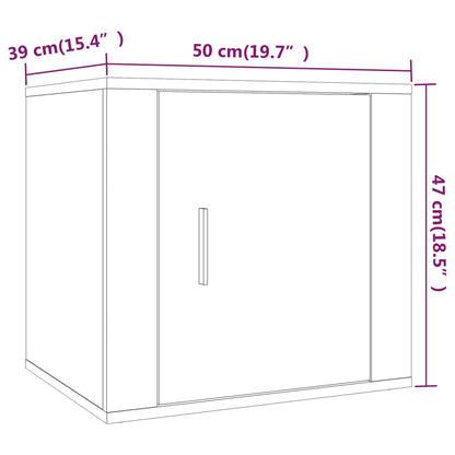 Comodini 2 pz Grigio Cemento 50x39x47 cm - homemem39