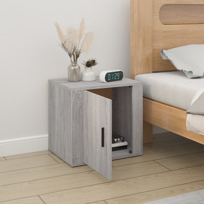 Comodino Grigio Sonoma 50x39x47 cm - homemem39