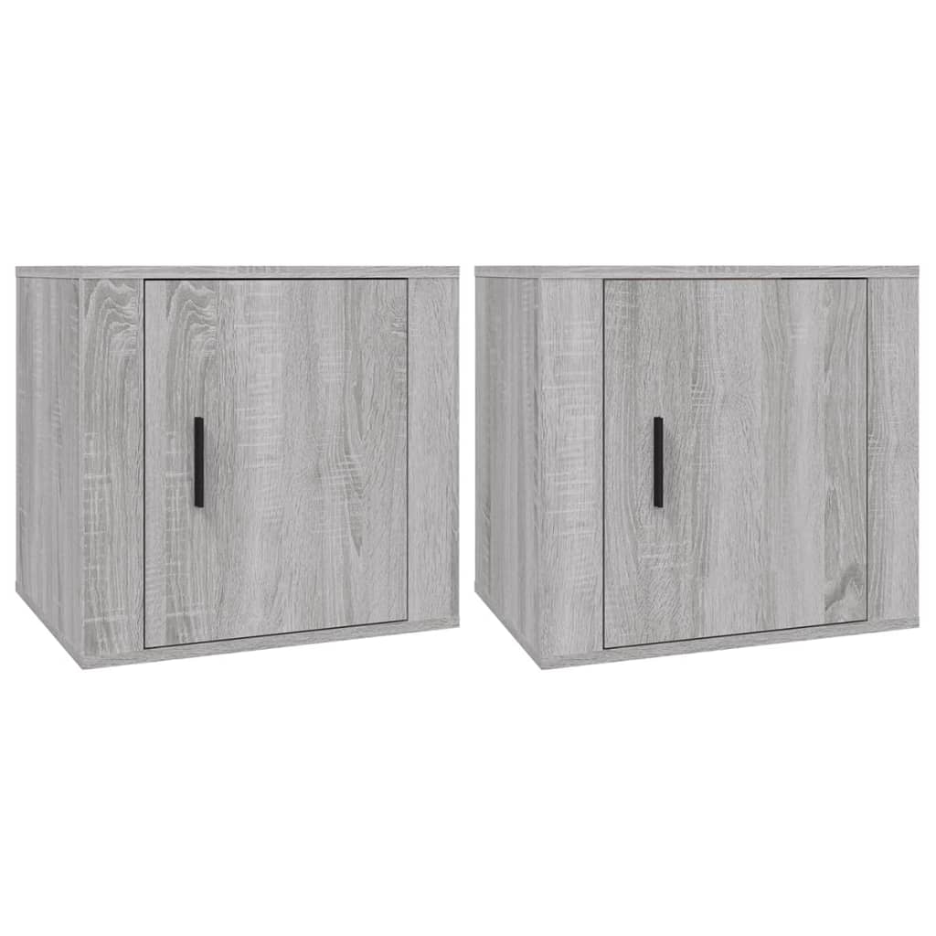 Comodino 2 pz Grigio Sonoma 50x39x47 cm - homemem39