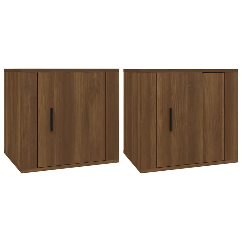 Comodini 2 pz Rovere Marrone 50x39x47 cm - homemem39
