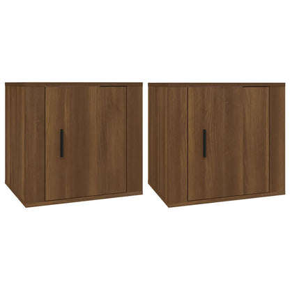 Comodini 2 pz Rovere Marrone 50x39x47 cm - homemem39
