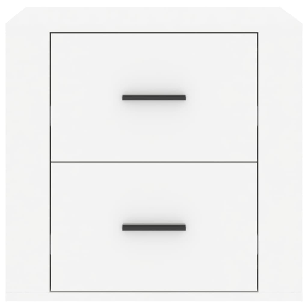 Comodino Bianco Lucido 50x39x47 cm - homemem39