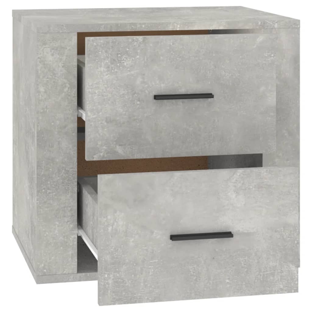 Comodino Grigio Cemento 50x39x47 cm - homemem39